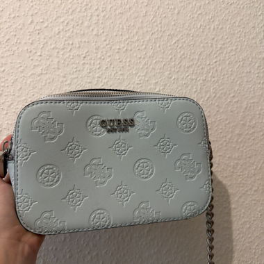 Borsa a tracolla Guess azzurro chiaro