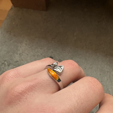 Anello Volpe argentato (spedizione gratuita)