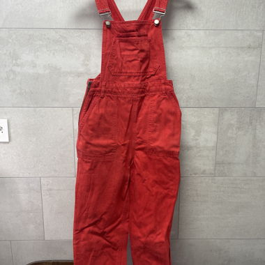 Red dungarees 
