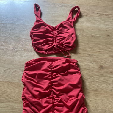 Red Skirt and Top Set