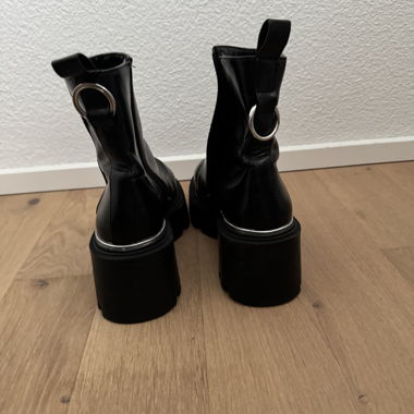 Black Platform Ankle Boots