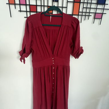 Robe mi-longue boutonnée Little Prairie