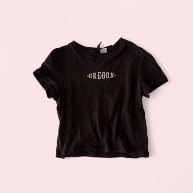 T-shirt noir Oregon Gr. S
