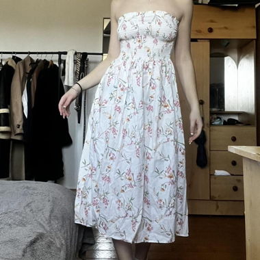 Kleid Blumen Baumwolle mit /ohne Träger XL