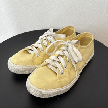Sneakers basse in tela PESARO con lacci bianchi