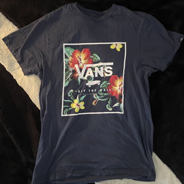 T-shirt Vans Bleu avec imprimé S