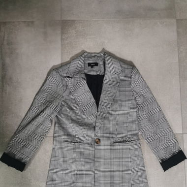 Blazer / Manteau gris quadrillé 