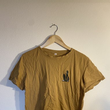 T-Shirt Braun mit Kaktus