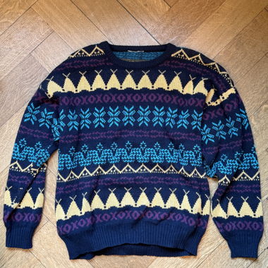 Patterned Knit Sweater