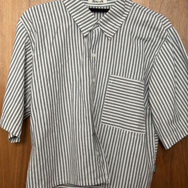 Camicia rigata Rework