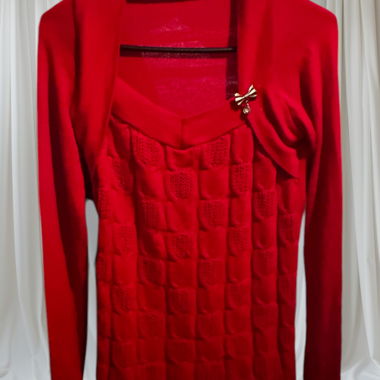 Pull rouge 