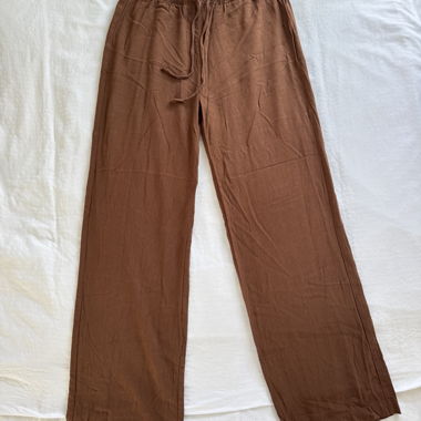 Pantalon en tissu Pull&Bear marron