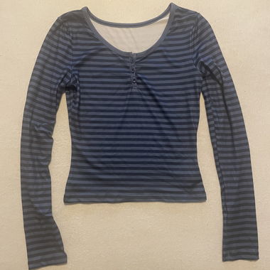 Blue striped long sleeve