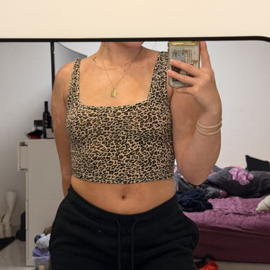 Leopard Print Crop Top