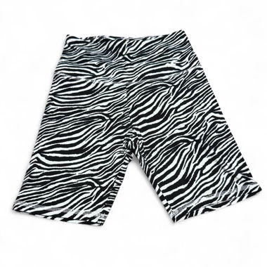 Hollister black and white zebra print bikershorts 