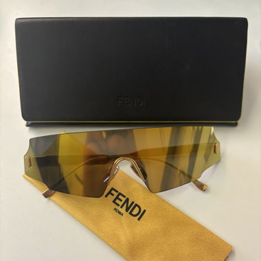 Fendi goldene Sonnenbrille