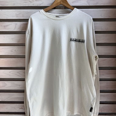 Napapijri Longsleeve weiss mit Backprint