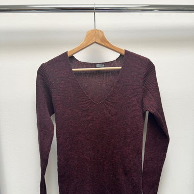 Pullover rot-schwarz