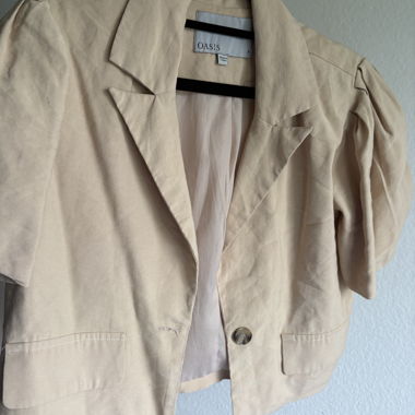 Blazer beige da donna OASIS taglia 8