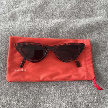 Zara Cat-eye-Sonnenbrille im Schildpatt-Look