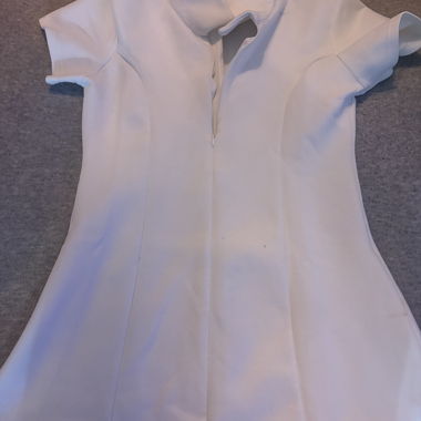 White Short-Sleeve Dress