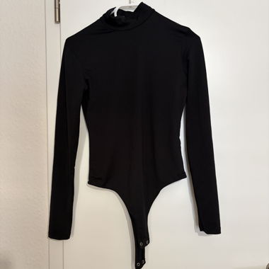 Body Bershka manica lunga nero