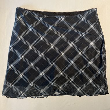 Checkered mini skirt
