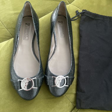 Versace Collection Ballerinas schwarz
