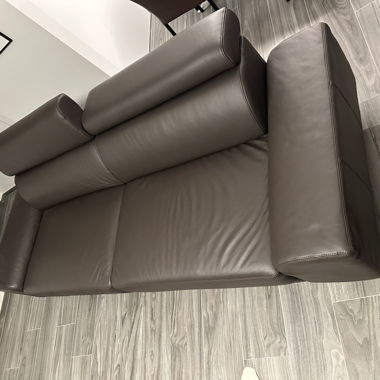 2x Echtleder Sofas