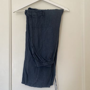 Pantaloni Estivi in Lino Blu