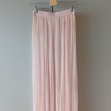Light Pink Pleated Skirt