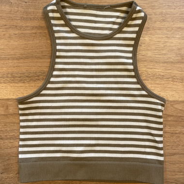 Striped Crop Top