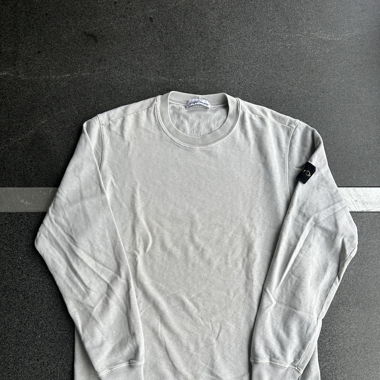 Stone island 'old' treatment sweatshirt (hellgrau)