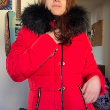 winterjacke rot