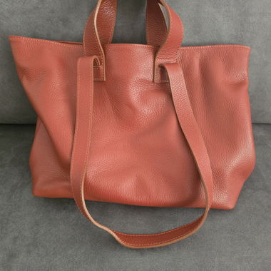 Sac fourre-tout en cuir véritable 