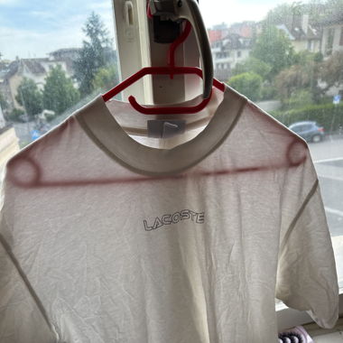 Weisses Lacoste T-Shirt
