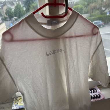 T-shirt blanc Lacoste