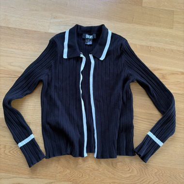 Cardigan DKNY in maglia nero