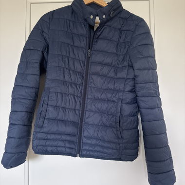 Dark blue quilted jacket