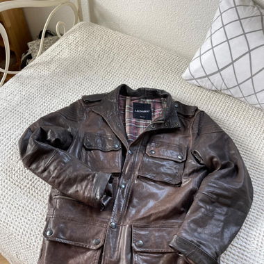 Leder Jacke