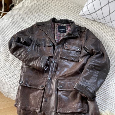 Leder Jacke