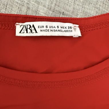 Zara Red T-Shirt, Size S