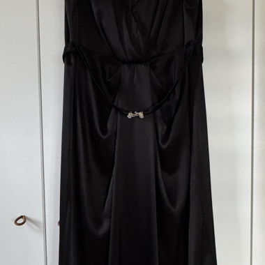 Jones black satin evening dress EU 42