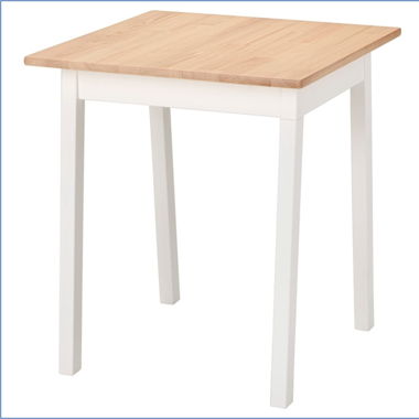  Table à manger blanche, excellent état