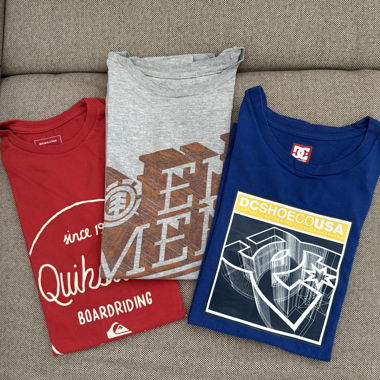 3 t-shirts QuickSilver element dc