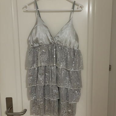 Silver Sequin Dress