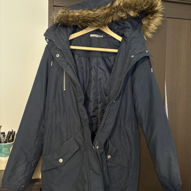 Parka blu navy