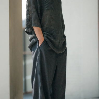 Dark Grey wide pants (w30-34) CentralPark4pm 