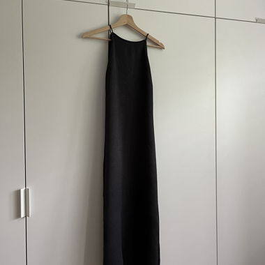 Robe longue grise