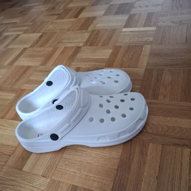 White Crocs